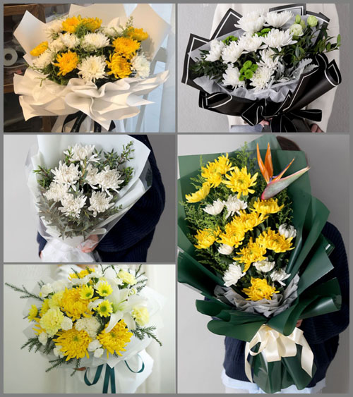 贵州黔南州平塘县平舟镇白事花束代送